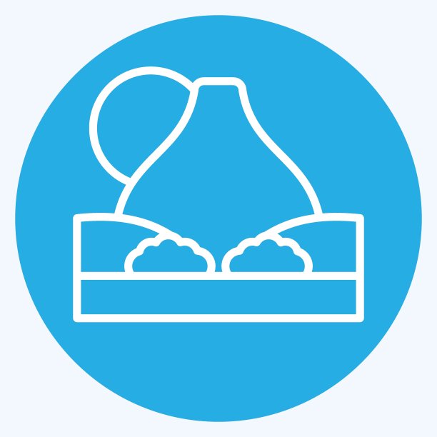 图标泰德。与西班牙符号有关。蓝眼睛的风格。简单的设计可编辑。简单的说明图片下载