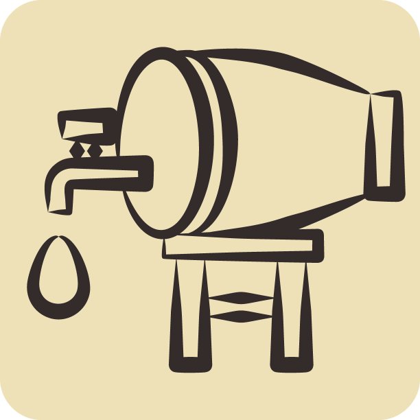 图标酿酒。与西班牙符号有关。手绘风格。简单的设计可编辑。简单的说明图片下载