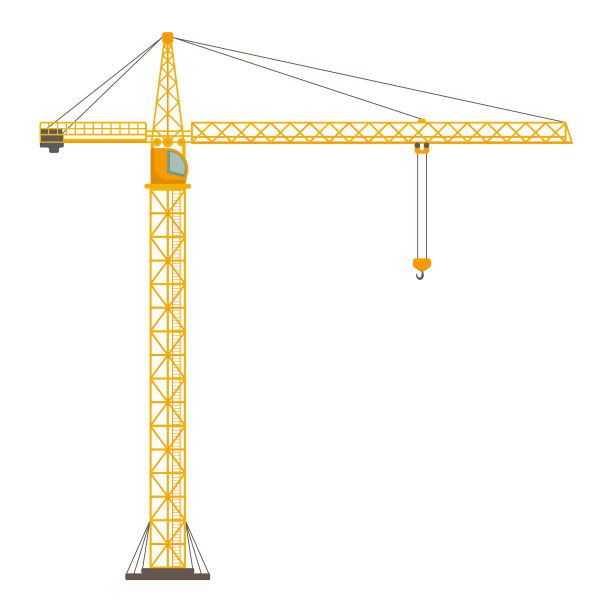 塔吊图标。构建机器。矢量插图。图片下载
