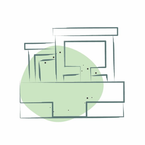 Icon Templo De Debod。与西班牙符号有关。色斑样式。简单的设计可编辑。简单的说明图片下载