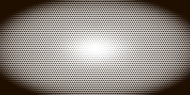 单色像素半色调椭圆渐变图案图片下载