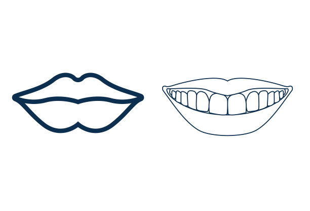 嘴巴和牙齿图标。图片下载