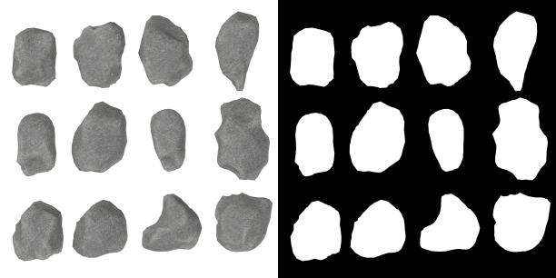 石灰石和鹅卵石图片下载