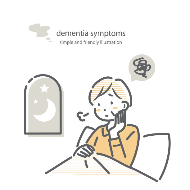 痴呆症状，失眠图片下载