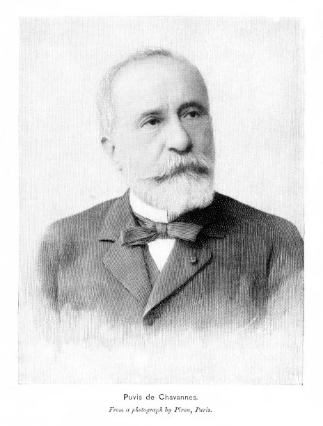 皮埃尔·普维斯·德·沙瓦内的肖像，法国艺术家，19世纪艺术史图片下载