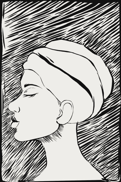 一位非裔美国妇女的肖像图片下载