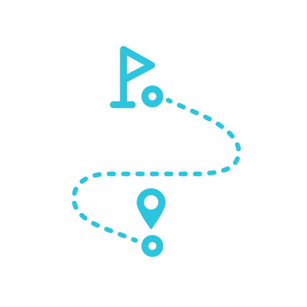 目的地图标。从蓝色图标集。图片下载