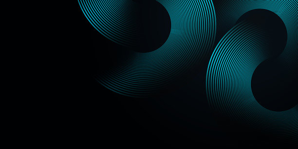 未来主义抽象背景。发光圆线设计。旋流圆线元素。未来技术理念图片下载