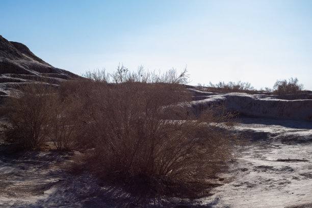 阿亚兹-卡拉，古城市霍列兹姆的废墟，希瓦，乌兹别克斯坦图片下载