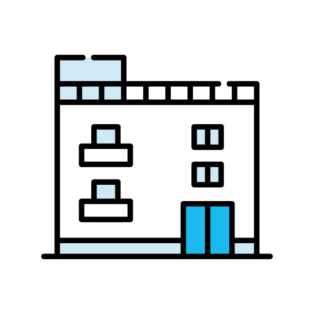 简单易用的建筑图标图片下载