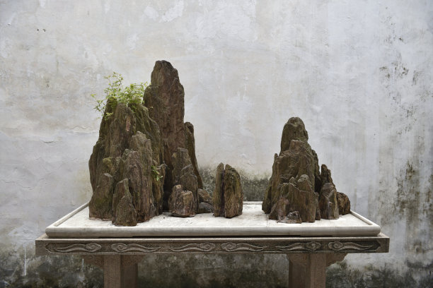 拙政园假山装饰图片下载