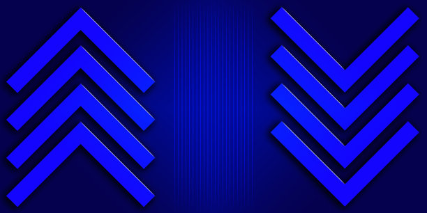 上下箭头和蓝色抽象形状图片下载