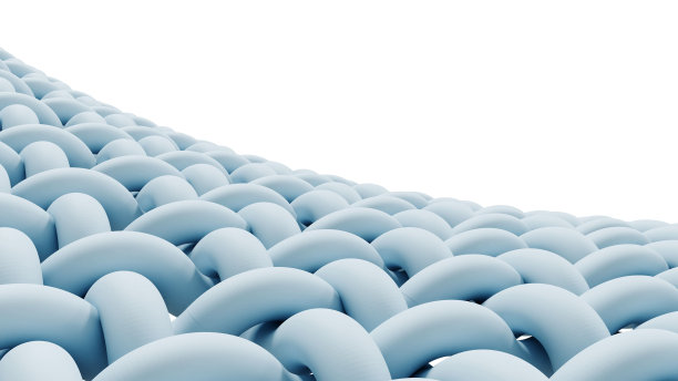 白色线编织在一起的特写镜头图片下载