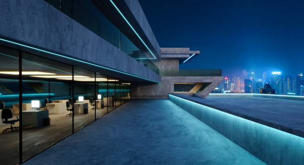 现代建筑外观设计当代方形造型图片下载