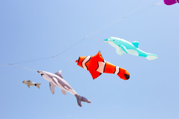 泰国春武里海滩上的芭堤雅国际风筝。图片下载