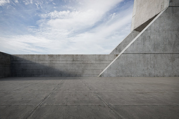空的水泥地面供停车。图片下载
