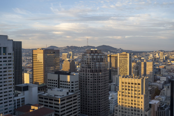 摩天大楼鸟瞰图图片下载