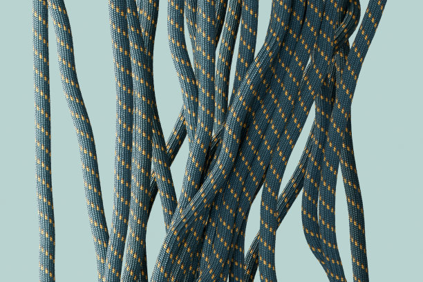 五颜六色的扭绳，伞绳图片下载