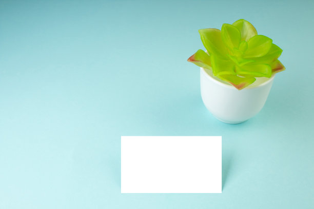 名片空白的彩色背景。文本的复制空间。前视图。名片空白在彩色抽象背景。企业文具品牌模型。文本的复制空间。前视图。图片下载