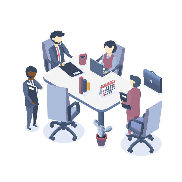 商人的集体工作。图片下载