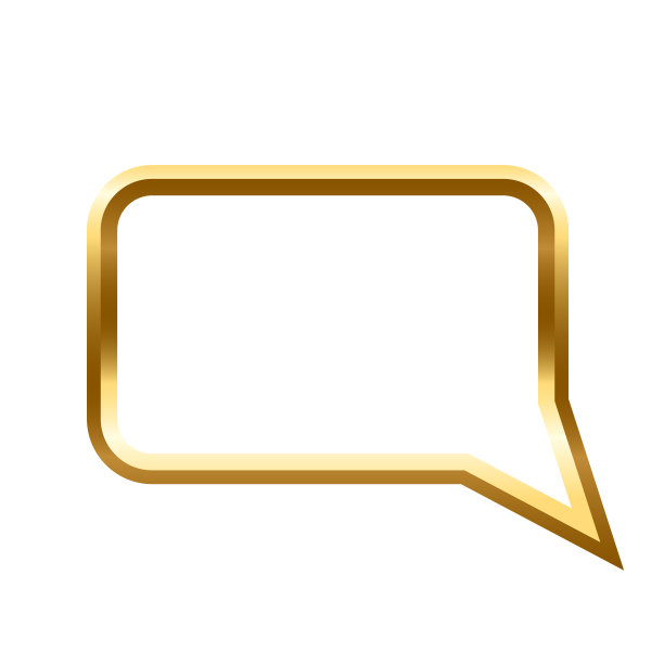 金色的演讲泡沫方形框架与阴影在白色背景上的图片。留白供画、画。三维现实管模板矢量插图。简单的金色物体模型图片下载