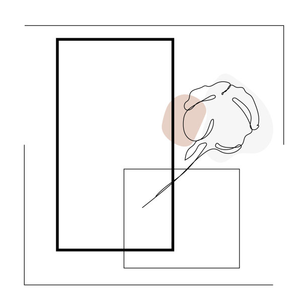 单一连续线条绘制整个柔软蓬松的棉花花，用于农业标志识别。现代一行画设计图形矢量插图。图片下载