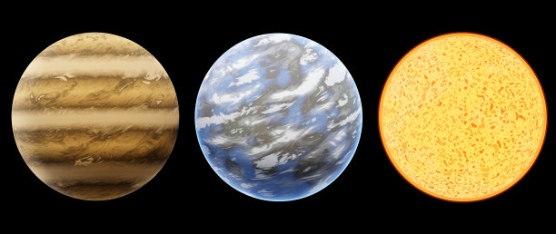 真实的行星隔离在黑色背景3d渲染没有AI生成图片下载