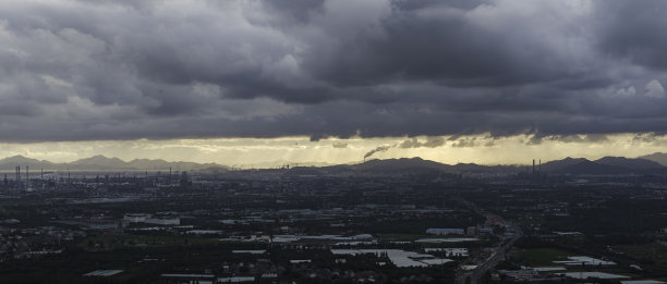 工业城市航拍照片图片下载
