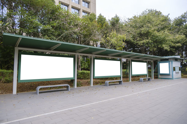 巴士站休息走廊图片下载