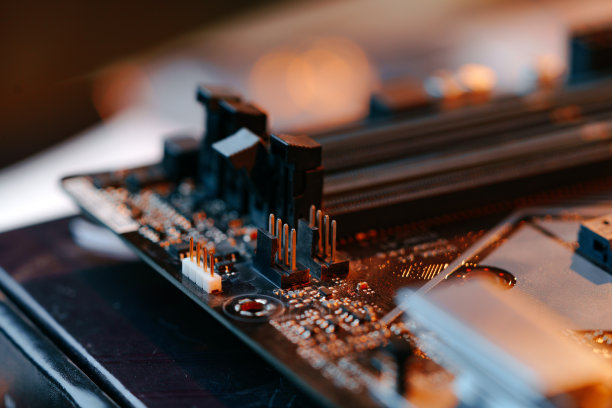 电脑零件电路板特写照片图片下载