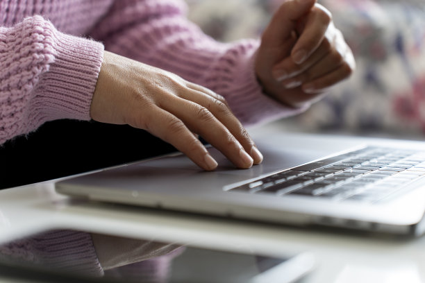 那个拿笔记本电脑的女人。图片下载