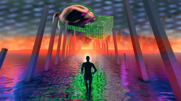 仿生3D人跑步图片下载