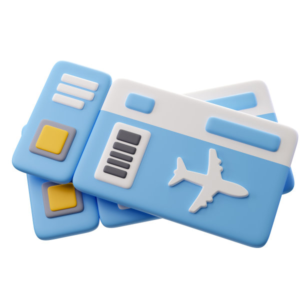 3d机票图标图片下载
