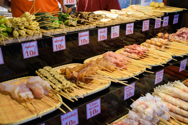 不同于泰国传统食品市场和集市图片下载