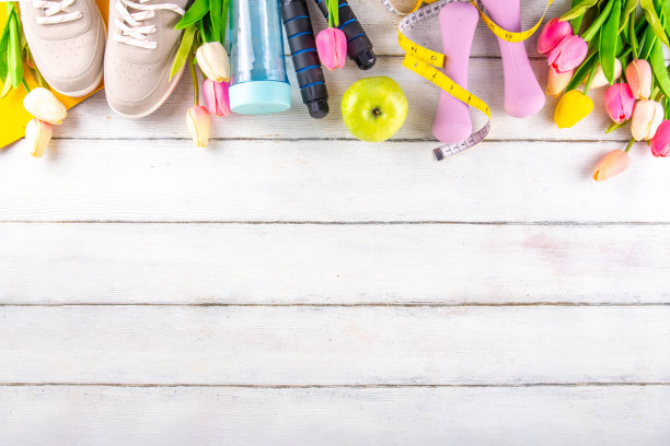 春季运动健身背景图片下载