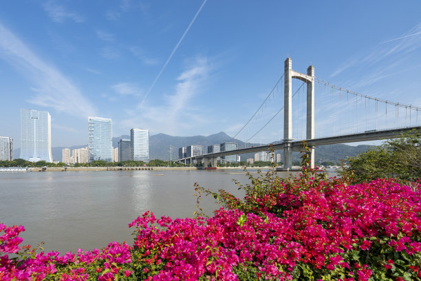 中国福建省福州市金融中心城市天际线图片下载