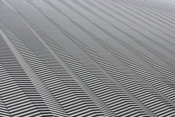 现代建筑细节与平行线。图片下载