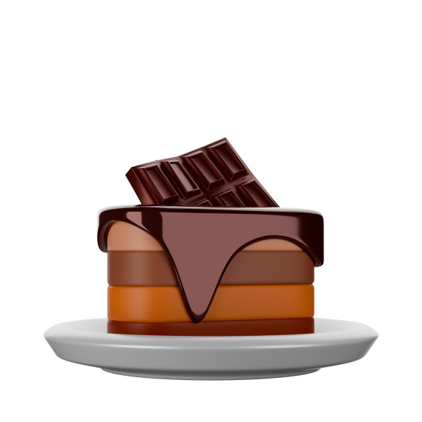 巧克力蛋糕3D。图片下载