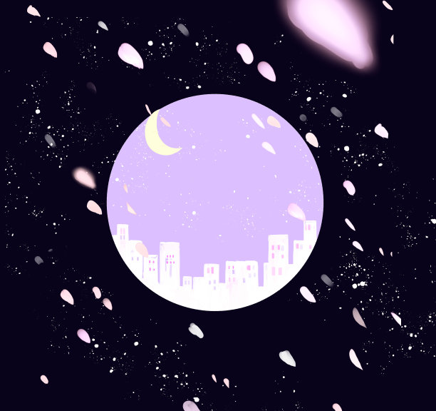 夜晚美丽的城市背景图片下载