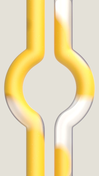 有趣的几何3D形状。古怪的管子图片下载