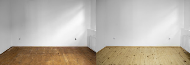 由木板制成的新旧磨砂木地板图片下载