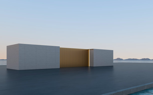 海边混凝土建筑图片下载