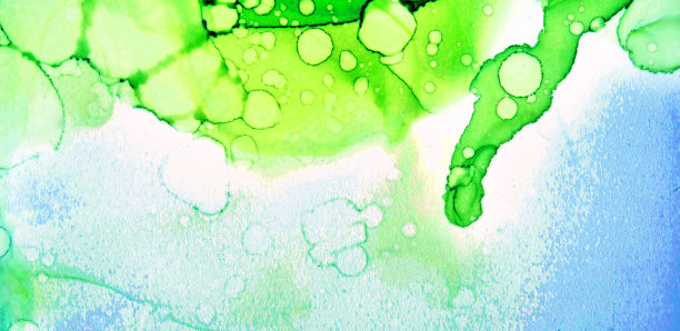 自然抽象流体艺术绘画的酒精墨水技术。柔和梦幻的颜色创造透明的波浪线。图片下载