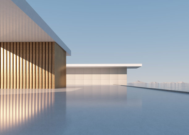 海滨混凝土建筑图片下载