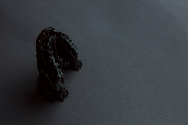 口腔修复实验室概念。人类假牙3d建模。图片下载