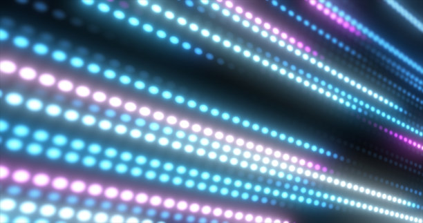 抽象明亮的蓝色背景图案飞行圈的点和发光的未来主义数字能量神奇明亮的粒子图片下载