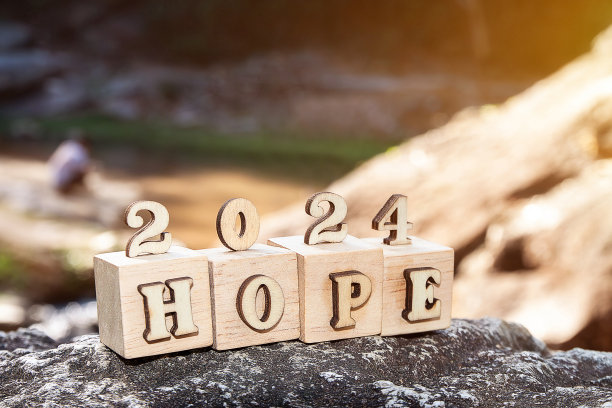 2024年在木块立方体与生长的植物图片下载