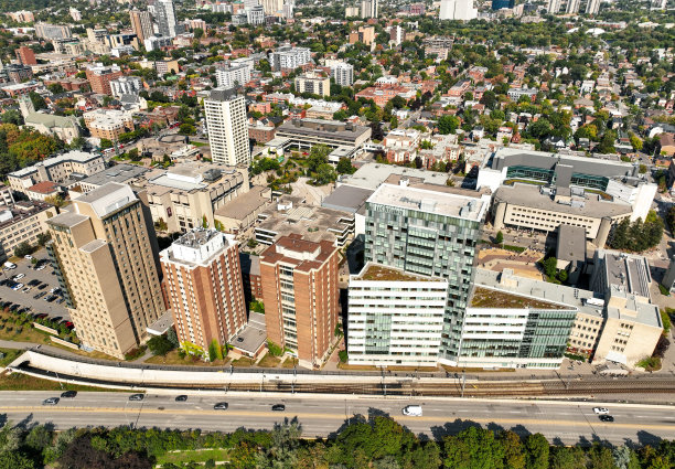 渥太华大学航拍视频图片下载