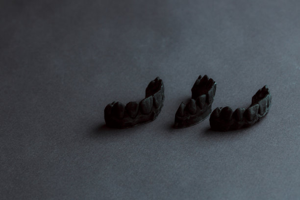 口腔修复实验室概念。人类假牙3d建模。图片下载