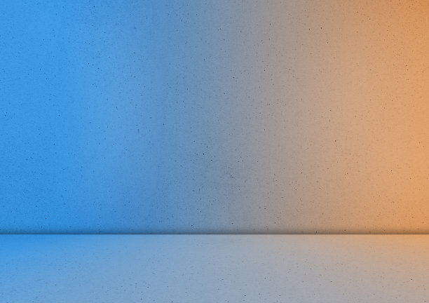 蓝橙工作室背景空房间最小的厨房桌子裙台酒吧模拟光场景平滑抽象柜台3d化妆品大理石墙壁图案纹理设计夏季空间场景阁楼水泥。图片下载